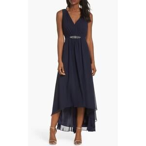 Eliza J Midnight Blue High Low Gown